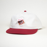 Crewel & Unusual Embroidered Flip-Up Margherita Pizza Hat—Lifting Lid of the Box Reveals an Embroidered Pizza Inside