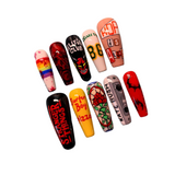 Stranger Things-Inspired Press-On Nail Set—Step Into the Upside Down in Style