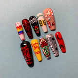 Stranger Things-Inspired Press-On Nail Set—Step Into the Upside Down in Style