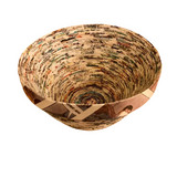 Upcycled Handmade Superman Comic Book Bowl—Crafted From Authentic, Upcycled Superman Comic Pages, This One-of-a-Kind Piece Blends Bold Color, Vintage Charm, and Superhero Nostalgia