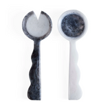 Como Black & White Ripple Salad Serving Set—Swirling Graphic Tones and Our Signature Ripple Edge Plays Well With Both Minimalist and Maximalist Table Settings