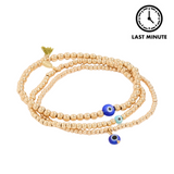 SHASHI Lapis Azui Bracelets—Each Bracelet Is Crafted From Durable Synthetic Fibers With a Secure Lobster Claw Clasp, Making Them Perfect for Everyday Wear or Stacking Together for a Bold Layered Look