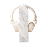 Chez White Marble Headphone Stand—Designed by Aurélien Barbry With Minimalism in Mind, Hand-Carved Arabescato Marble Headphone Stand Is as Good Looking as It Is Functional
