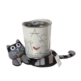 Cozy Cat Scented Mug Warming Coaster—Heat Up This Sweet Kitty in the Microwave to Keep Your Favorite Hot Beverage Warm