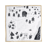 Wee Gallery Explore Playmat—This Reversible Playmat Features a Hand-Illustrated Woodland Scene on One Side and a House Pattern on the Other