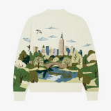 Yitai Central Park Embroidery Sweater—Made From 100% Cotton, the Piece Is Layered With Over 500,000 Embroidery Stitches to Mirror the Depth of the Scene
