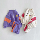 Baby Retro Color-Block Sweatshirt & Pants Set—This Colorful and Cozy Fleece Set Will Keep a Little One Comfortable and Looking Extra Cute