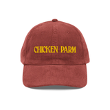 Chicken Parm Embroidered Corduroy Hat—A Truly Tasteful Accessory for the Discerning Gourmand