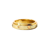 Gold Mental Health Awareness Fidget Ring—This Rotating Ring Lets You Spin the Band to Alleviate Anxiety, and Features an Array of Gorgeous Gemstones to Heal Your Spirit