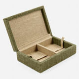Preston Card Box—Gather Loved Ones Together to Play a Game of Cards With This Box Made From Soft Cotton Jute