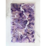 Handmade Resin Cheese Board & Knife Set—Each Board Boasts a Unique Organic Roca Edge, Giving It the Raw, Natural Look of Hewn Stone and Making Every Piece Truly One-of-a-Kind