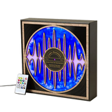 Personalized Recycled Vinyl Lamp—Retro Style Meets a Modern Glow in Jeff Davis' Luminous Spin on Classic Vinyl