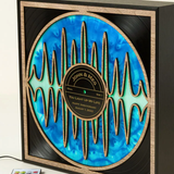 Personalized Recycled Vinyl Lamp—Retro Style Meets a Modern Glow in Jeff Davis' Luminous Spin on Classic Vinyl