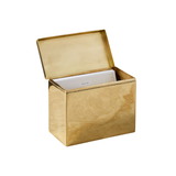 Polished Brass Recipe Card Set—This Set of 20 Hand Foil-Stamped and Letterpressed Cards Provides Ample Space for Documenting All Your Baking and Cooking Adventures