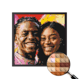 Personalized Brick Mosaic—Turn Your Favorite Couple Photo Into a Heartfelt Brick Mosaic That Captures Your Love