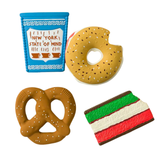 Local Foodie Baby Teether & Toy—Soothe Those Tiny Gums With an All-Natural Rubber Teether Shaped Like Iconic American Noshes