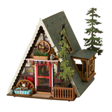 Cozy A-Frame Cabin DIY Building Kit—This Charming Kit Turns Creative Crafting Into a Warm Little Escape, One Piece at a Time