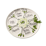 Personalized Seder Plate—These Individually-Sized Ceramic Seder Plates Are Hand-Painted and Personalized With the Recipient’s First Name