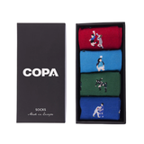 COPA Casual Socks Box Set—Pixel-Art Socks Capturing Historic, Legendary World Cup Football Moments
