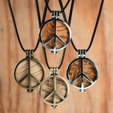 Woodstock 1969 Stage Peace Pendant Necklace—Contains Actual Authenticated Wood From the Iconic 1969 Stage