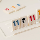 Luxe Dominoes 'El Rumi' Rummy Tile Game—Elegant, Modern Design Piece Elevating Classic Tabletop Tile Game Night