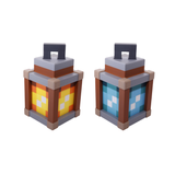 Pixelated Night Light Lantern—Perfect Retro Gamer Room Decor With Unique Customizable Light Options
