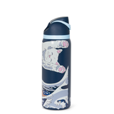 Great Wave of Nermal Water Bottle—Features Iconic Japanese Wave Art With a Playful Street Style Twist