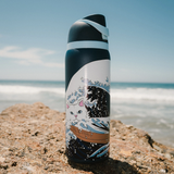 Great Wave of Nermal Water Bottle—Features Iconic Japanese Wave Art With a Playful Street Style Twist