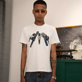 Interview Mic Print Tee—A Unique Graphic Design Perfect for Streetwear Fans and Music Lovers