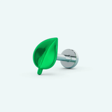 Studiocult Leaf Flat Back Earring—Vibrant Leaf Design Bringing a Charming, Playful Touch to Piercings