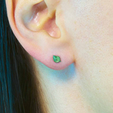 Studiocult Leaf Flat Back Earring—Vibrant Leaf Design Bringing a Charming, Playful Touch to Piercings