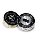 Game-Used Hockey Puck Bottle Opener—Pucks Retired From Their Glory Days Gliding Across NHL Rinks Get Another Shot As Clever Bottle Openers