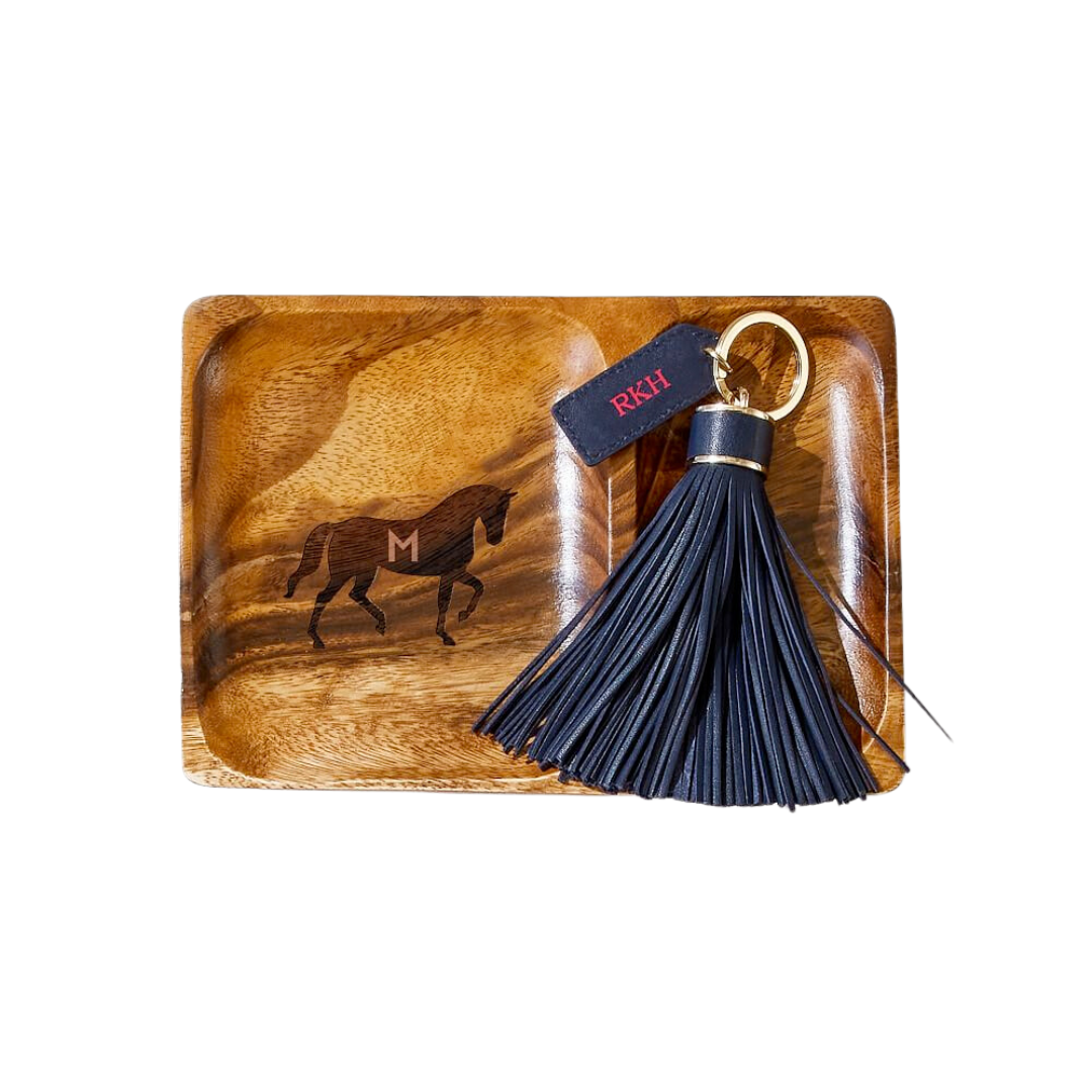 Mark & Graham Personalized Acacia Valet Tray