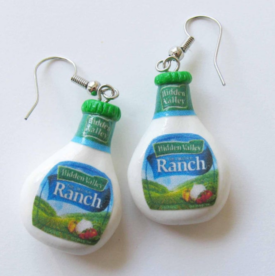 Ranch Dressing Earrings