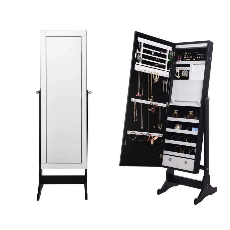 Radiant Cheval Mirror Jewelry Armoire