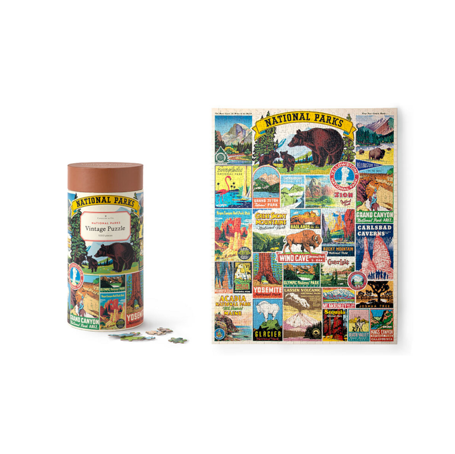 Vintage National Parks Puzzle—Celebrate Our Country’s Natural Wonders With This 1,000-Piece Puzzle