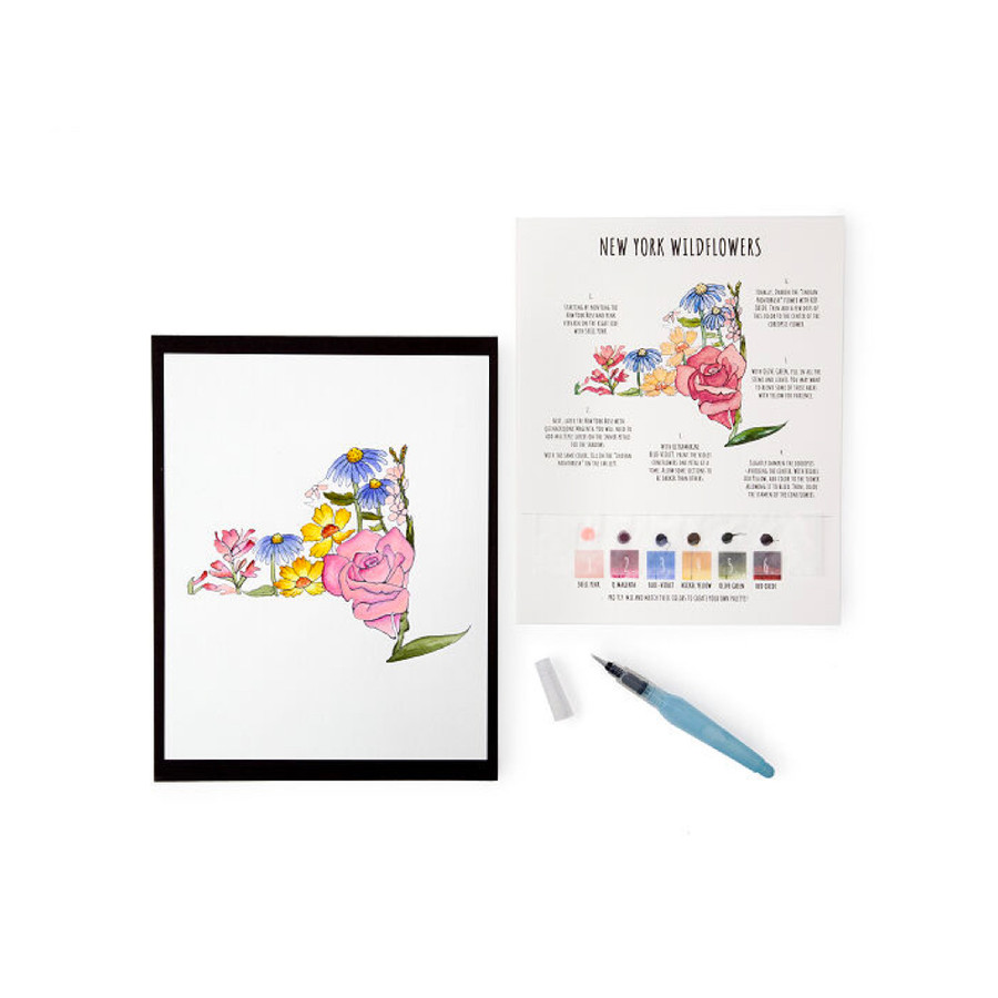 State Flower Watercolor Paint Kit