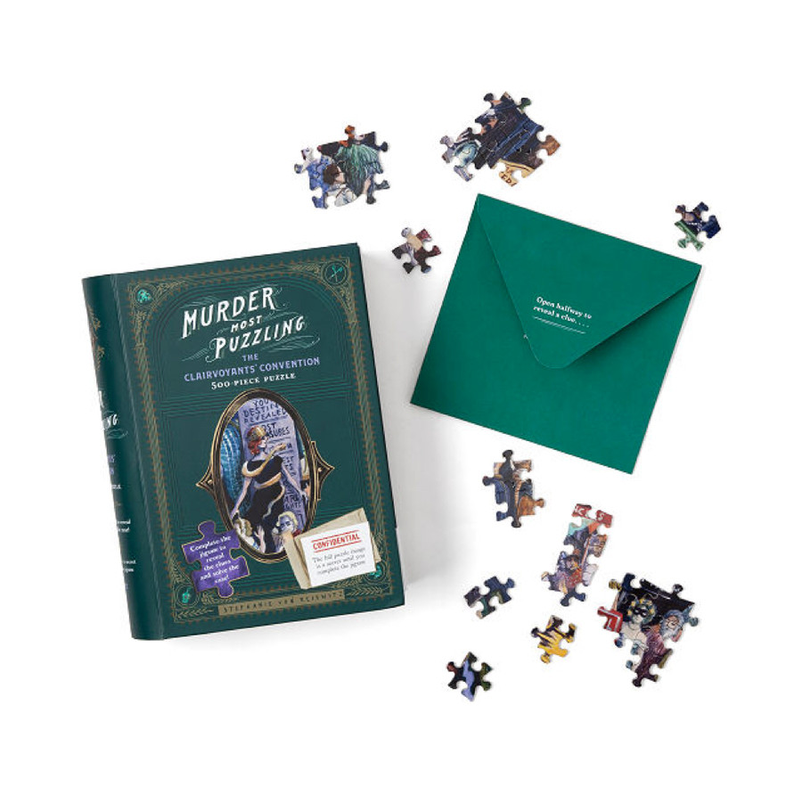 Murder Mystery Jigsaw Puzzle—Complete Each 500 Piece Jigsaw to Reveal the Clues and Solve the Mystery