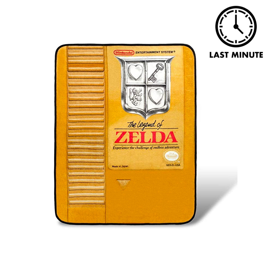 The Legend of Zelda Gold Cartridge Fleece Throw Blanket