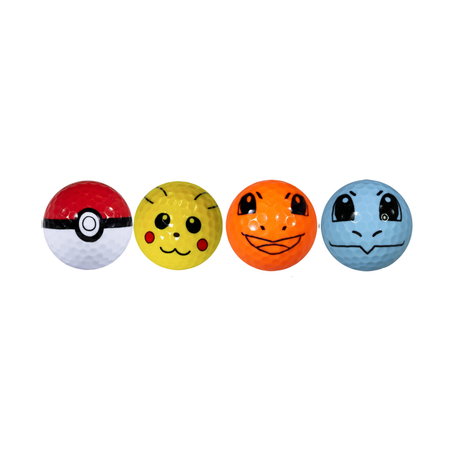 Pokeball Golf Ball Set—Golf Balls Add a Playful and Colorful Twist to Your Golf Game, Featuring Iconic Pokemon Characters That Bring Fun and Character to Each Swing