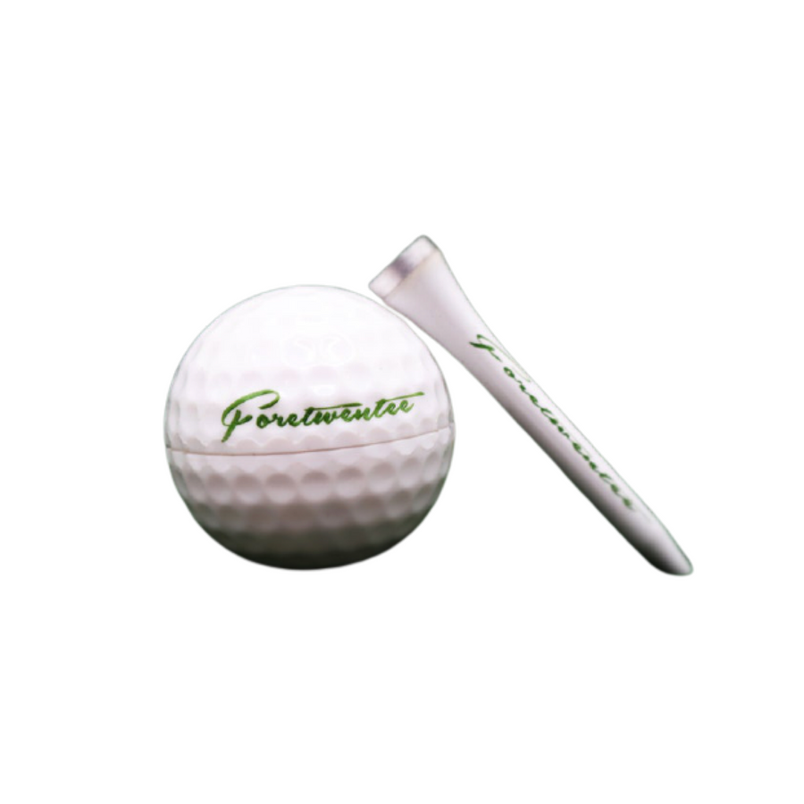 Golf Tee Pipe & Ball Herb Stash—This Tee and Ball Provides a Clever and Inconspicuous Solution for Golfers to Discreetly Indulge in Their Favorite Herbs