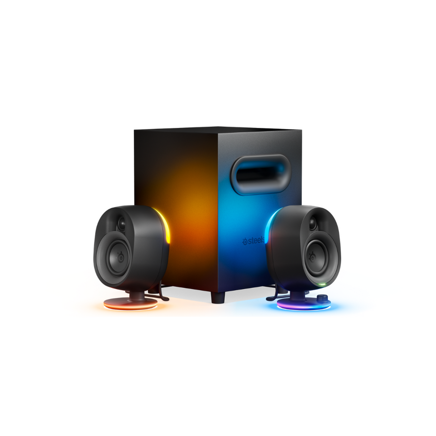 SteelSeries Arena 7 Immersive Speaker System—An Illuminated Speaker Set with Deep, Powerful Bass