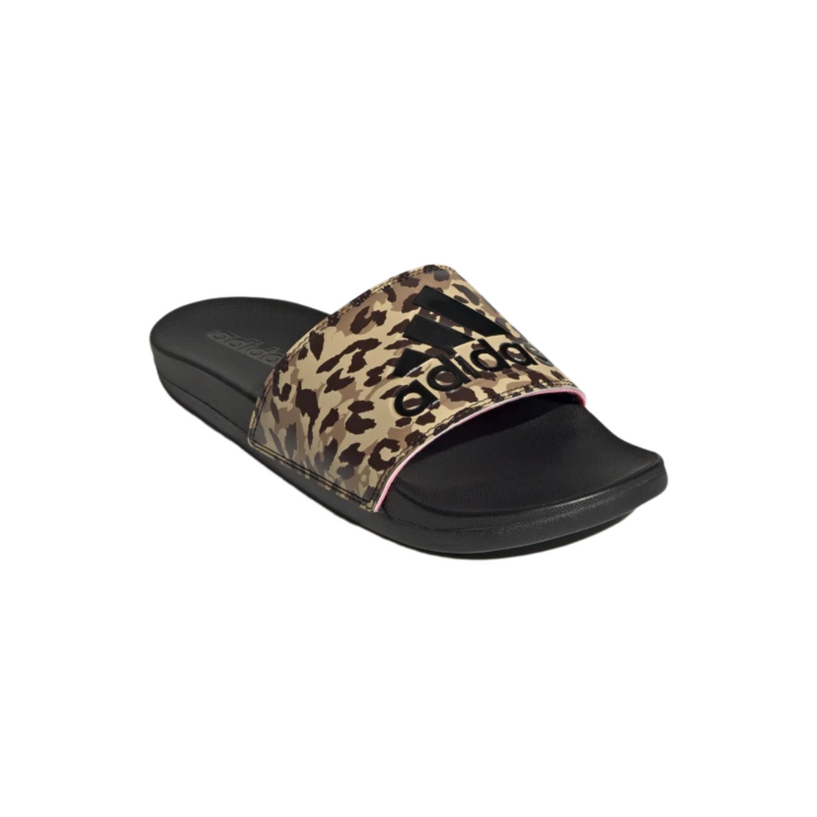 Adidas Adilette Women's Leopard Comfort Slides—Stylish Slides for Walking The Dog or Running to the Grocery Store