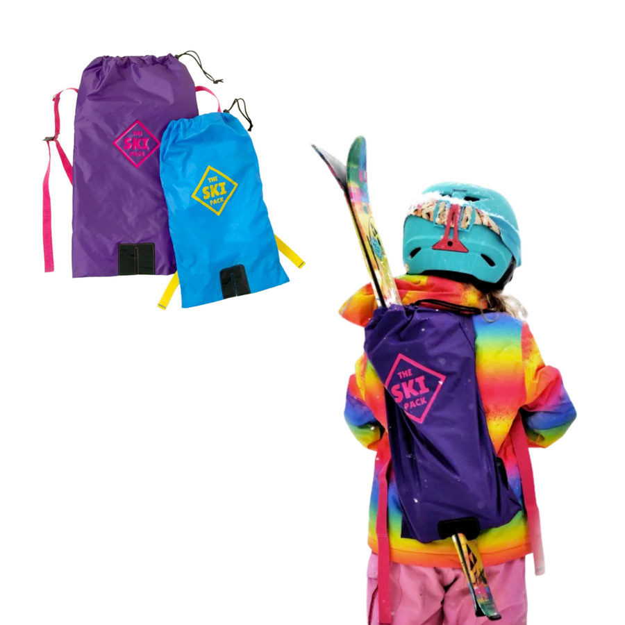 Stress Free Ski Carrier—This Backpack Helps Little Ones Comfortably Carry Their Skis And Poles