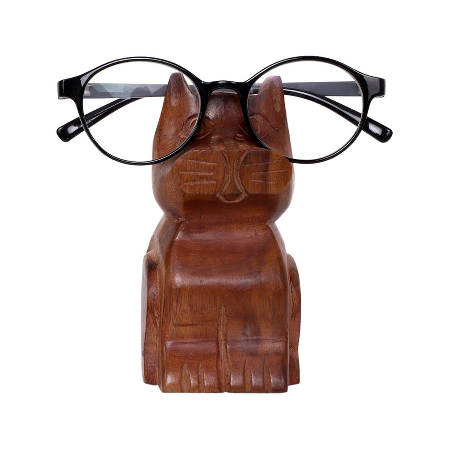 Wooden Cat Glasses Holder—A Purfect Stand For Your Spectacles