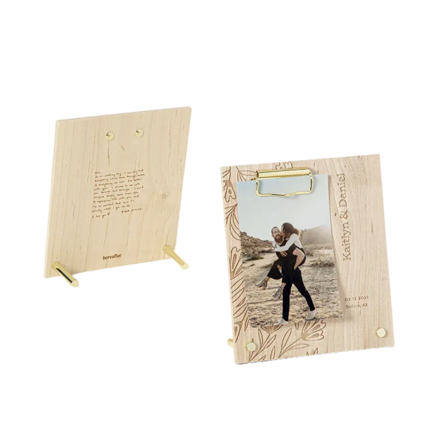 Personalized Couple's Message Picture Frame—This Customizable Tabletop Frame Celebrates Your Favorite Couple From All Angles