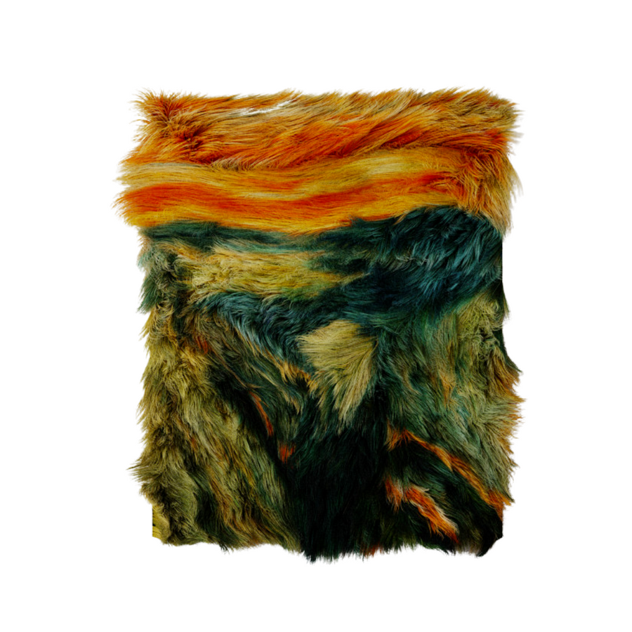 Scream Fluffy Art—Creatively Placed Fur To Recreate The Legendary Edvard Munch Painting