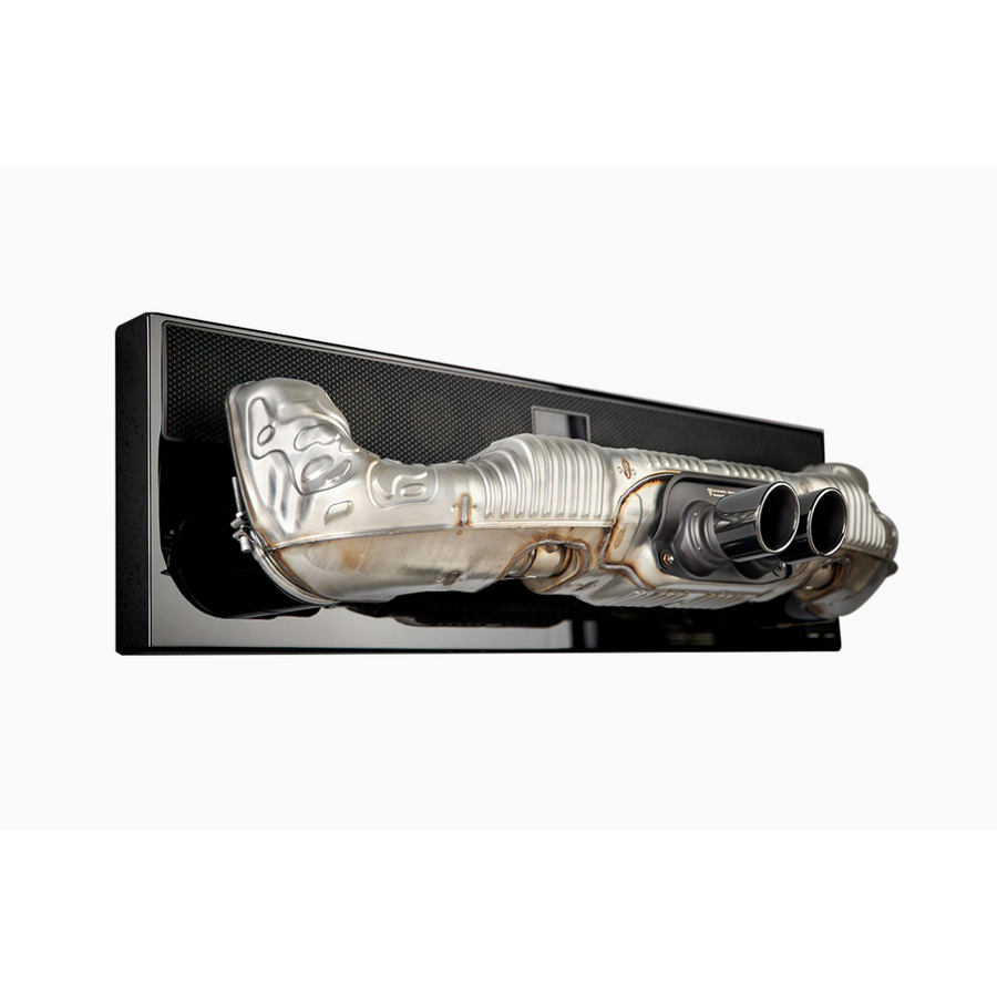 Porsche 911 Soundbar 2.0 Pro—Virtual Surround Sound System Made From An Original 992 GT3 Exhaust System