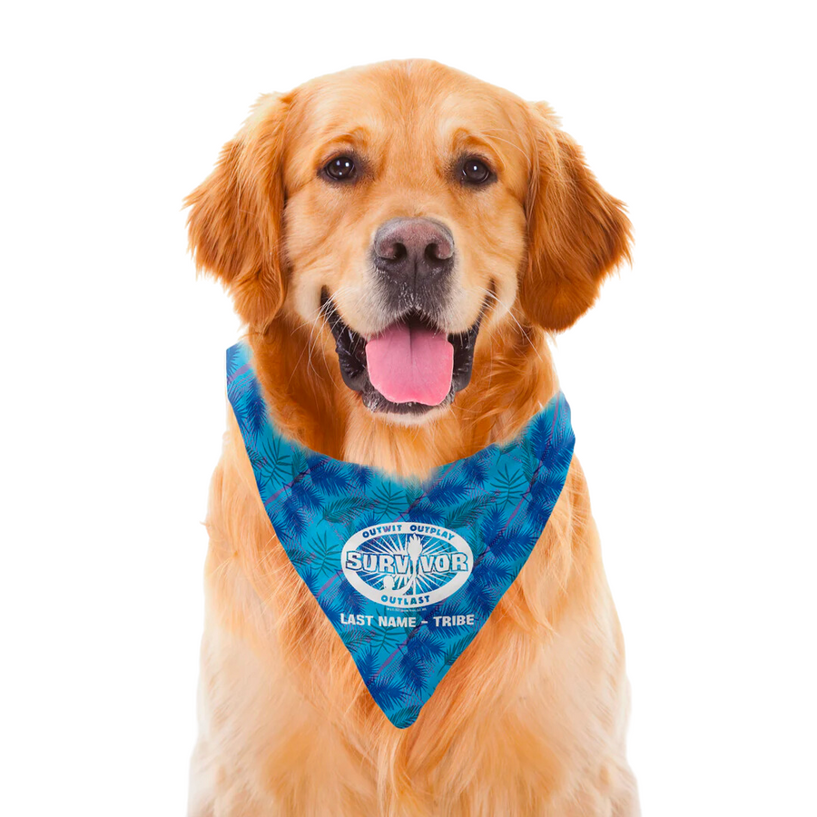 Survivor Custom Pet Bandana—For The One Member Of The Tribe You'll Never Vote Out, This Custom Bandana Is The Perfect Survivor Fanatic Gift