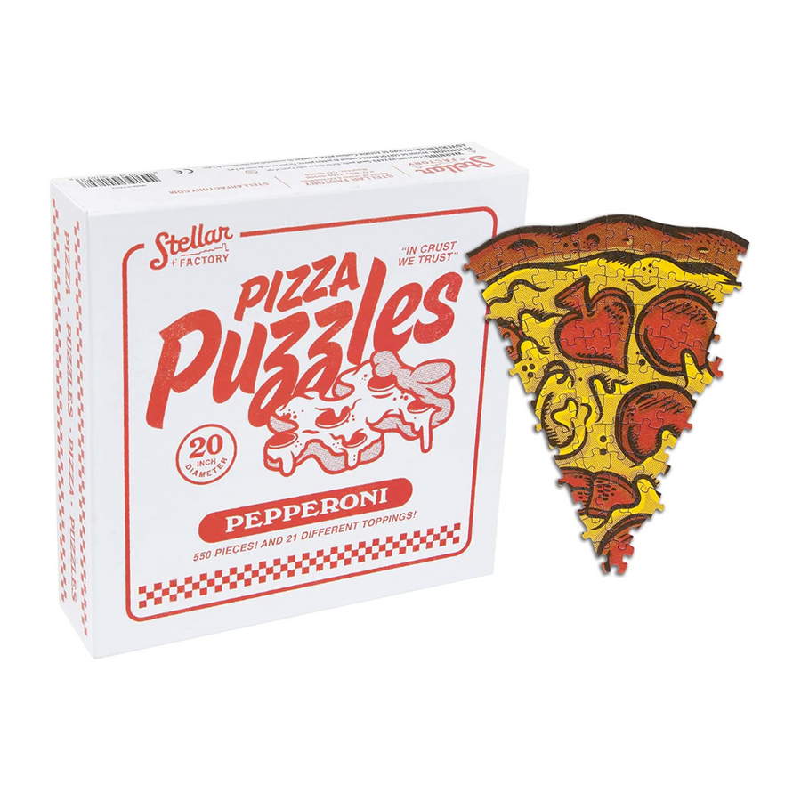 Pepperoni Pizza Puzzle Set—Bring Delicious Art and An Appetite To The Table for Puzzle Night